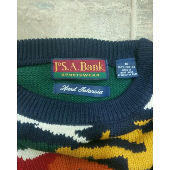 Hand Intarsia Jos A Bank - Picture 3 of 3